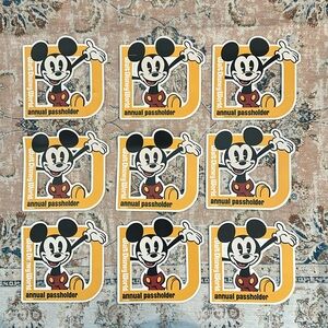 Lot of 9 Mickey Passholder Magnets